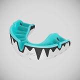 White/Black/Mint Opro Platinum Fangz Self-Fit Mouth Guard    at Bytomic Trade and Wholesale