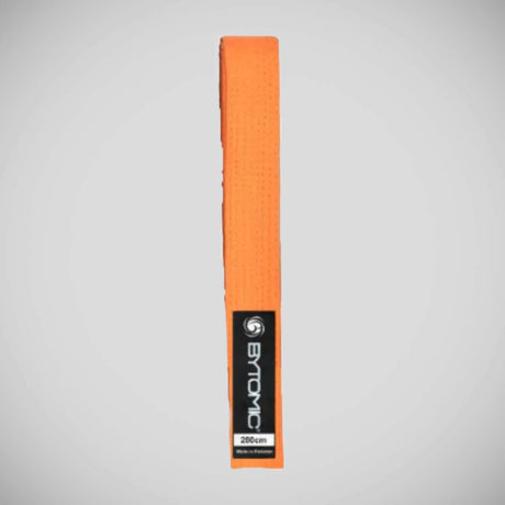 Orange Bytomic Solid Colour Martial Arts Belt    at Bytomic Trade and Wholesale