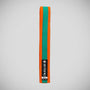 Orange/Green Bytomic 100% Cotton Coloured Stripe Martial Arts Belt