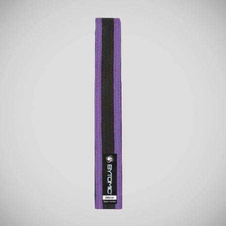 Purple/Black Bytomic 100% Cotton Stripe Belt at Bytomic Trade and Wholesale