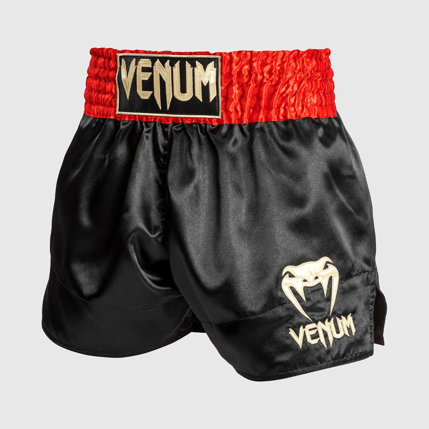 Venum Classic Muay Thai Shorts Red/Black/Gold    at Bytomic Trade and Wholesale