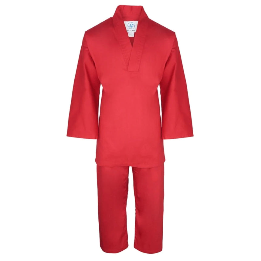 Red Bytomic Adult V-Neck Uniform    at Bytomic Trade and Wholesale