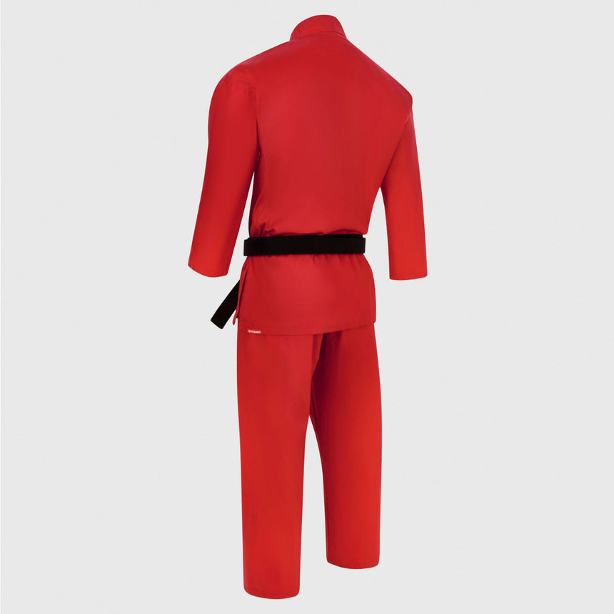 Red Bytomic Red Label V-Neck Adult Martial Arts Uniform    at Bytomic Trade and Wholesale