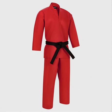 Red Bytomic Red Label V-Neck Adult Martial Arts Uniform    at Bytomic Trade and Wholesale