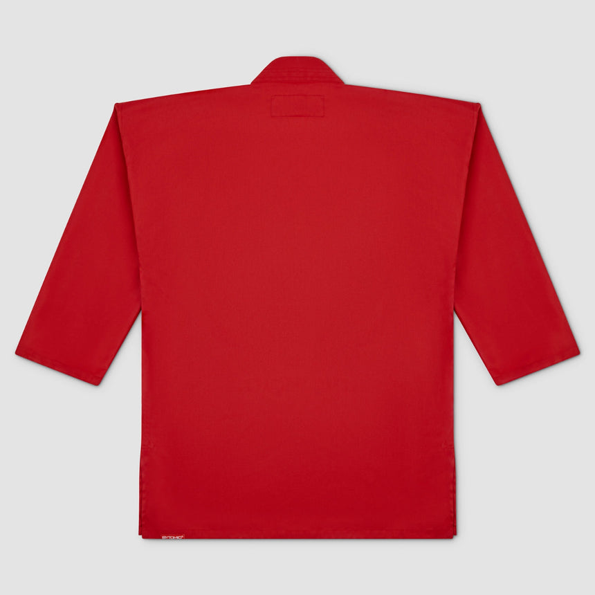 Red Bytomic Red Label V-Neck Kids Martial Arts Uniform    at Bytomic Trade and Wholesale