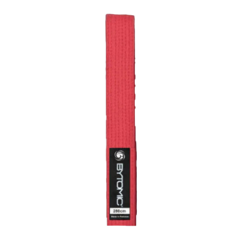 Red Bytomic Solid Colour Martial Arts Belt    at Bytomic Trade and Wholesale