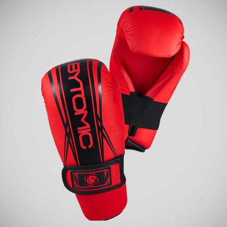 Red/Black Bytomic Axis V2 Point Fighter Gloves    at Bytomic Trade and Wholesale