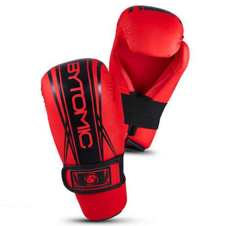 Red/Black Bytomic Axis V2 Point Fighter Gloves XXS   at Bytomic Trade and Wholesale