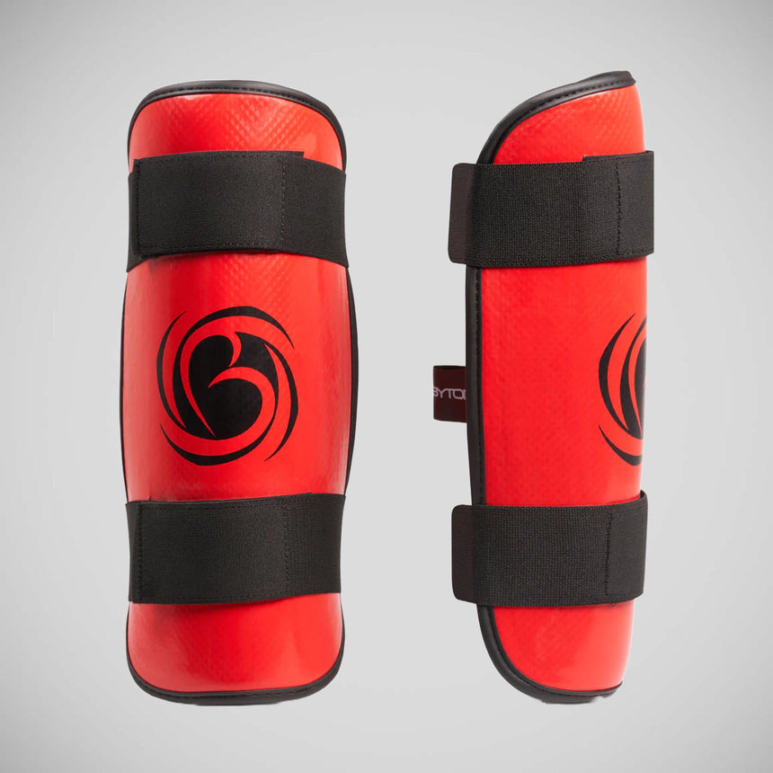 Red/Black Bytomic Performer Shin Guards    at Bytomic Trade and Wholesale