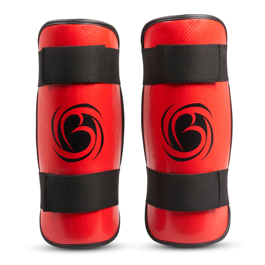 Red/Black Bytomic Performer Shin Guards    at Bytomic Trade and Wholesale