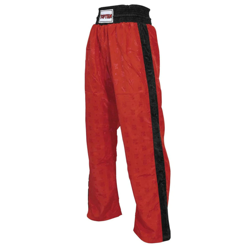 Red/Black Top Ten Kids Classic Kickboxing Pants    at Bytomic Trade and Wholesale