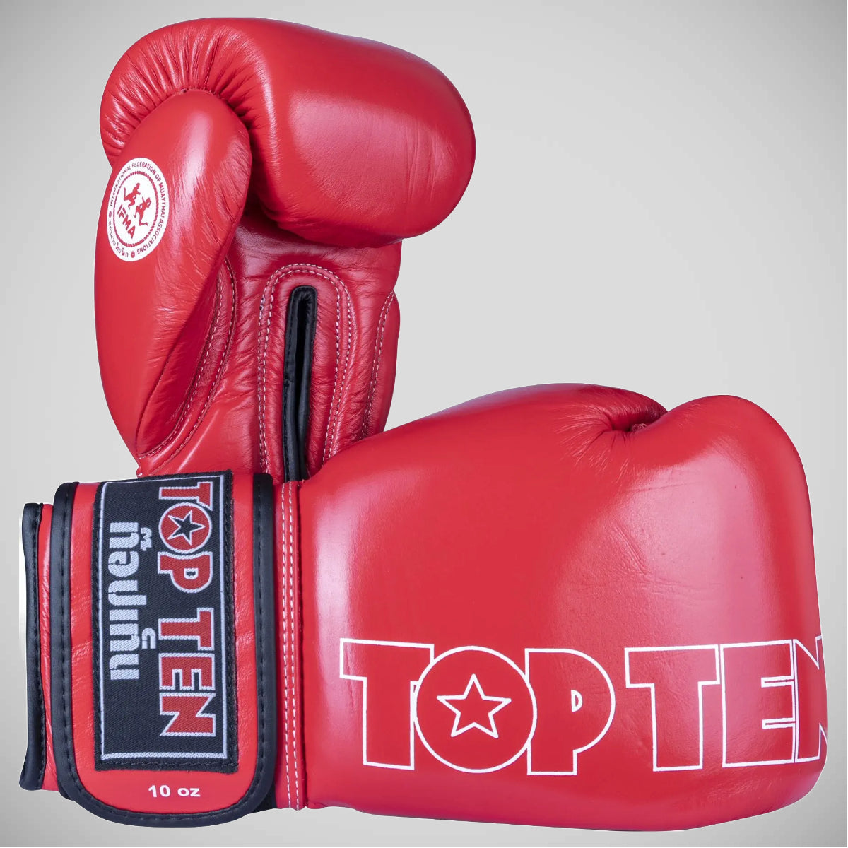 Red Top Ten Mad IFMA Boxing Gloves    at Bytomic Trade and Wholesale