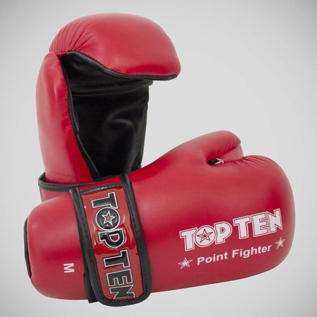 Red Top Ten Pointfighter Gloves    at Bytomic Trade and Wholesale