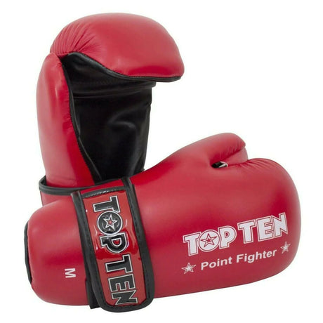 Red Top Ten Pointfighter Gloves    at Bytomic Trade and Wholesale