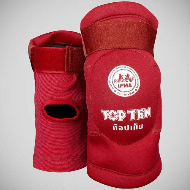 Red Top Ten Sok IFMA Elbow Guards    at Bytomic Trade and Wholesale