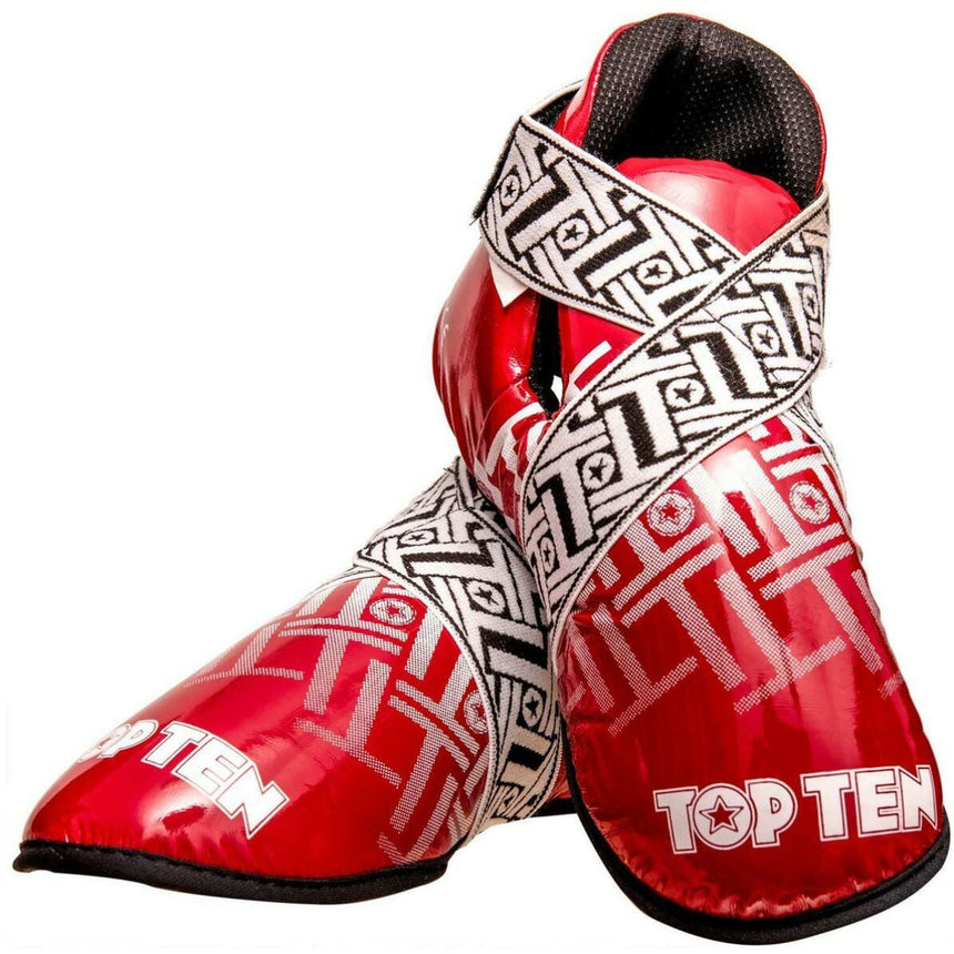 Red/White Top Ten Superlight Prism Glossy Kicks    at Bytomic Trade and Wholesale