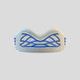 White/Blue SafeJawz Nitro Mouth Guard