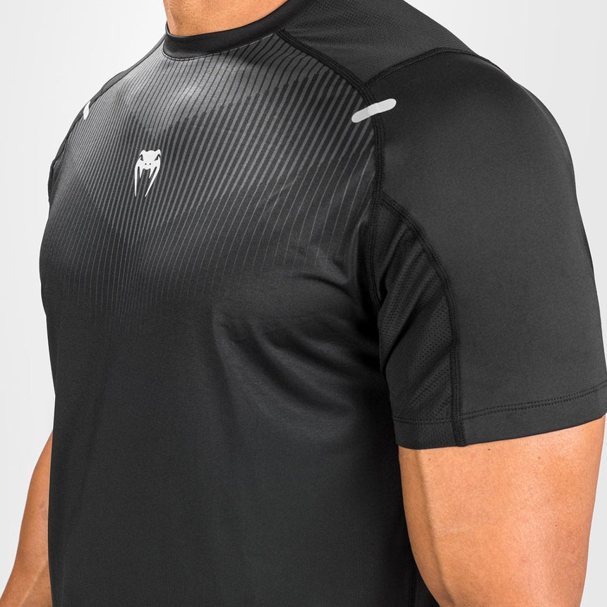 Black/Grey Venum Biomecha Dry Tech T-Shirt    at Bytomic Trade and Wholesale