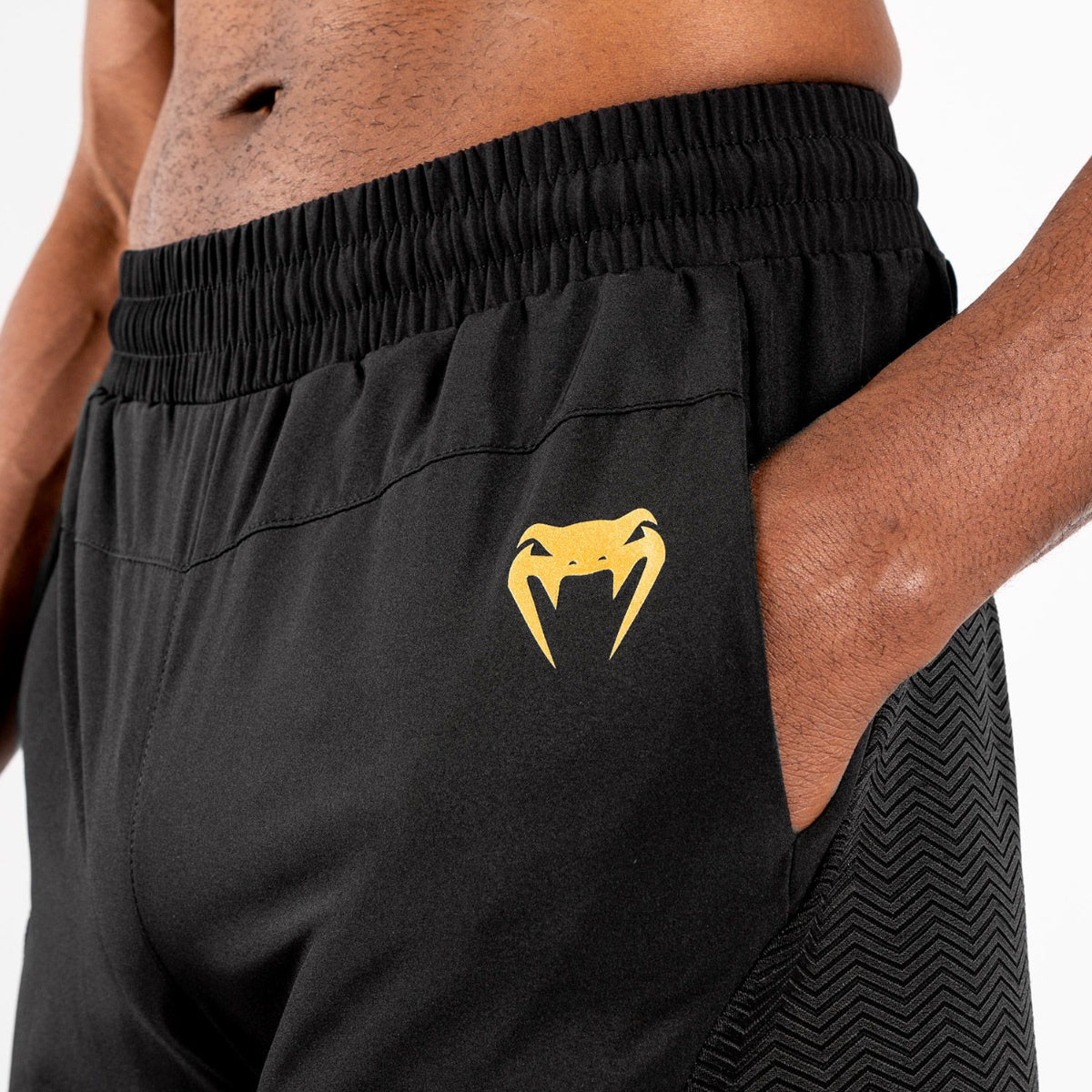 Black/Gold Venum G-Fit Training Shorts    at Bytomic Trade and Wholesale