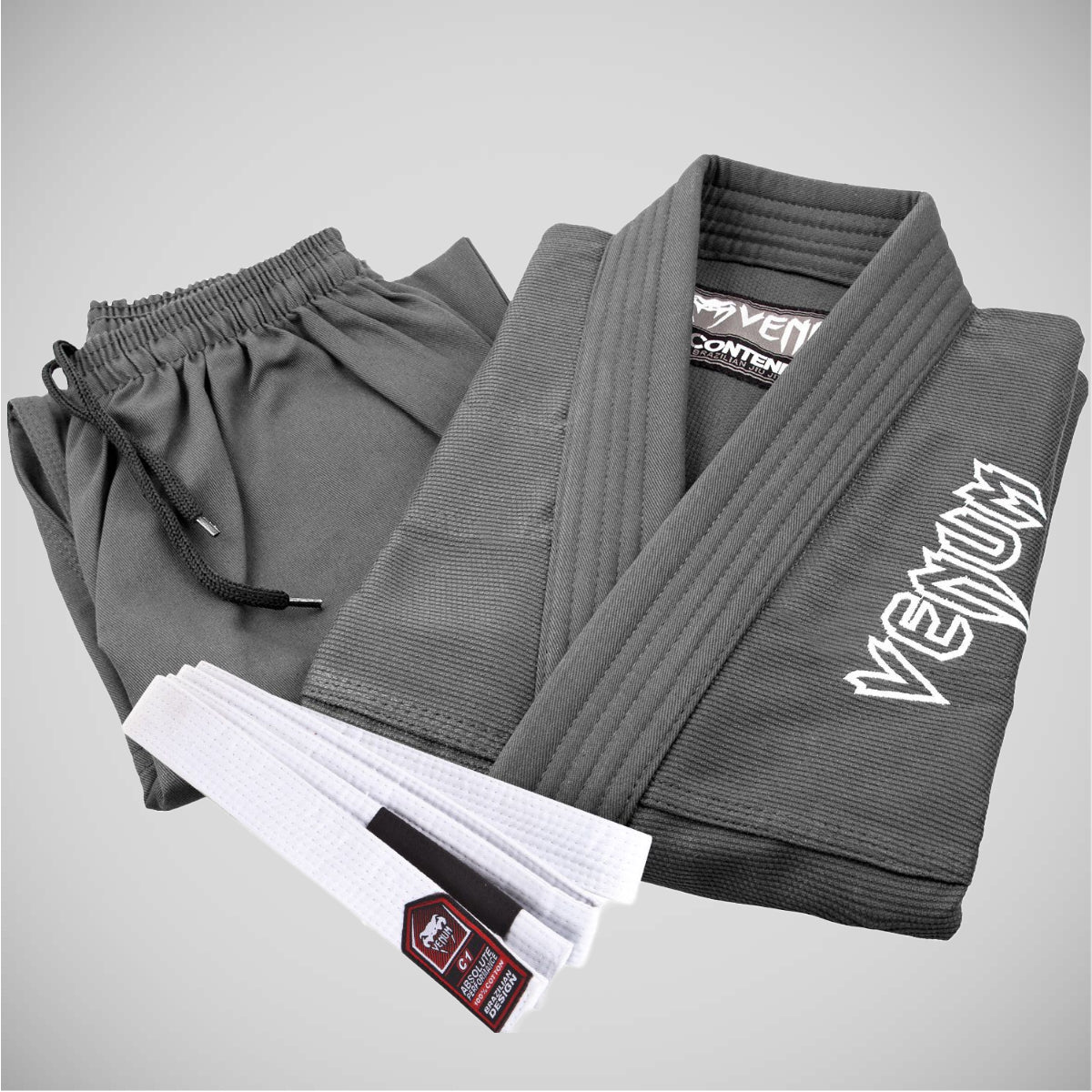 Grey Venum Contender Kids BJJ Gi    at Bytomic Trade and Wholesale