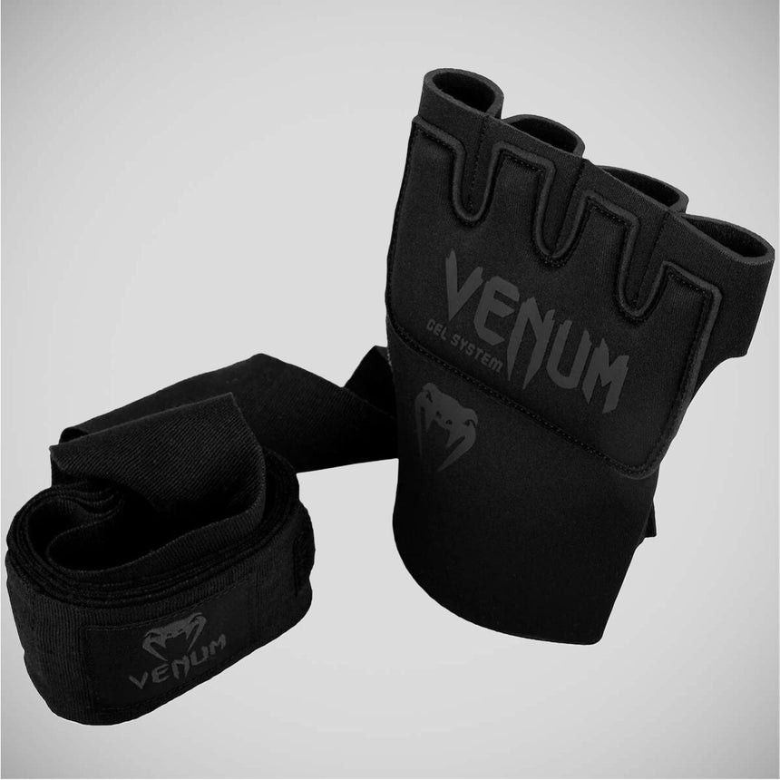 Black/Black Venum Kontact Gel Wrap Gloves    at Bytomic Trade and Wholesale