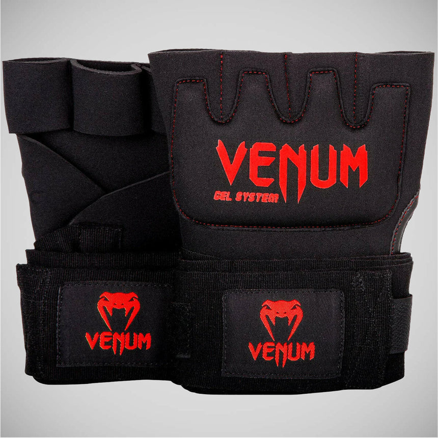 Black/Red Venum Kontact Gel Wrap Gloves    at Bytomic Trade and Wholesale