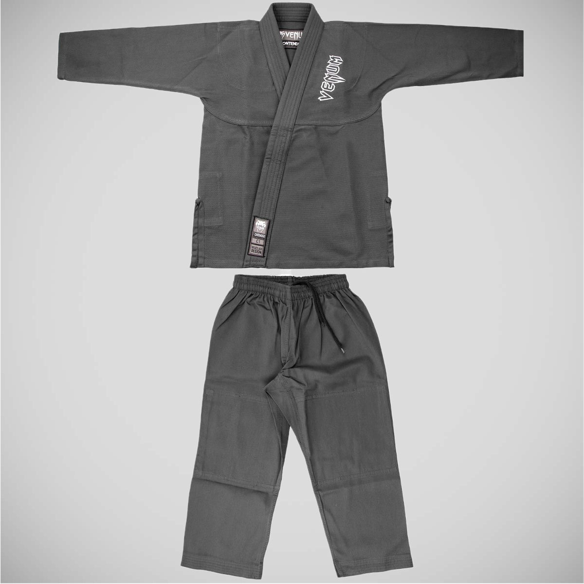 Grey Venum Contender Kids BJJ Gi    at Bytomic Trade and Wholesale