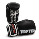 Black Top Ten Fight Boxing Gloves    at Bytomic Trade and Wholesale