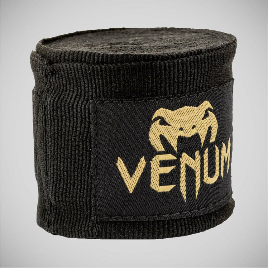 Black/Gold Venum Kontact 4m Hand Wraps    at Bytomic Trade and Wholesale