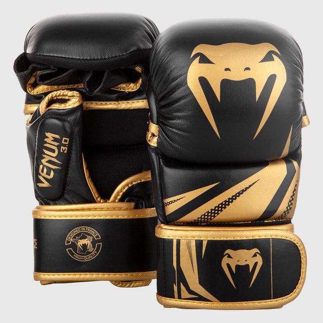 Black/Gold Challenger 3.0 MMA Sparring Gloves    at Bytomic Trade and Wholesale