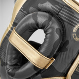 Dark Camo/Gold Venum Elite Head Guard    at Bytomic Trade and Wholesale