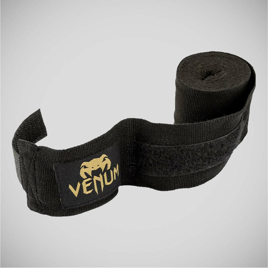 Black/Gold Venum Kontact 4m Hand Wraps    at Bytomic Trade and Wholesale