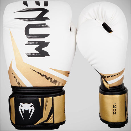 Venum Challenger 3.0 Boxing Gloves White/Gold    at Bytomic Trade and Wholesale