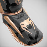 Dark Camo/Gold Venum Elite Shin Guards    at Bytomic Trade and Wholesale