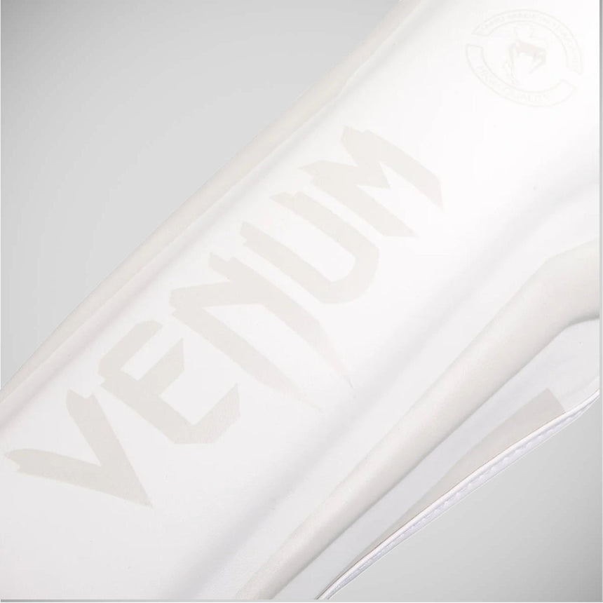 White/White Venum Elite Shin Guards    at Bytomic Trade and Wholesale