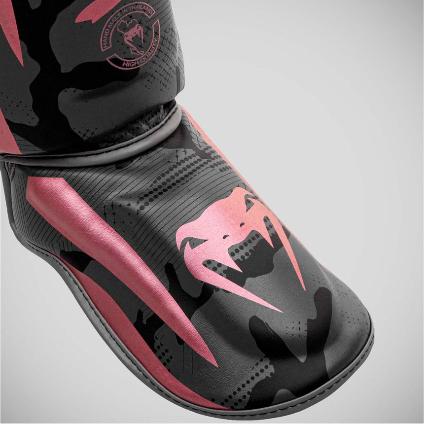 Black/Pink Venum Elite Shin Guards    at Bytomic Trade and Wholesale