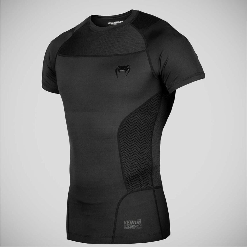 Black Venum G-Fit Short Sleeved Rash Guard    at Bytomic Trade and Wholesale