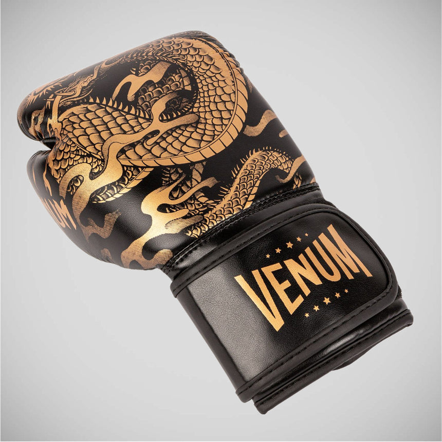 Black/Bronze Venum Dragon's Flight Boxing Gloves    at Bytomic Trade and Wholesale