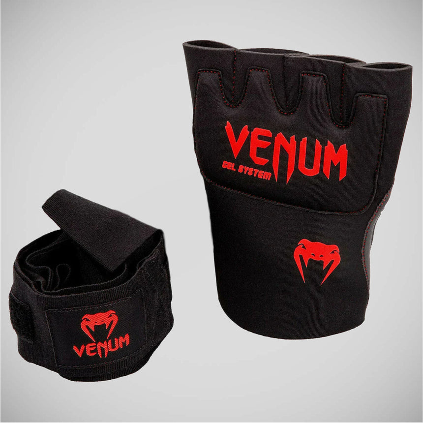 Black/Red Venum Kontact Gel Wrap Gloves    at Bytomic Trade and Wholesale