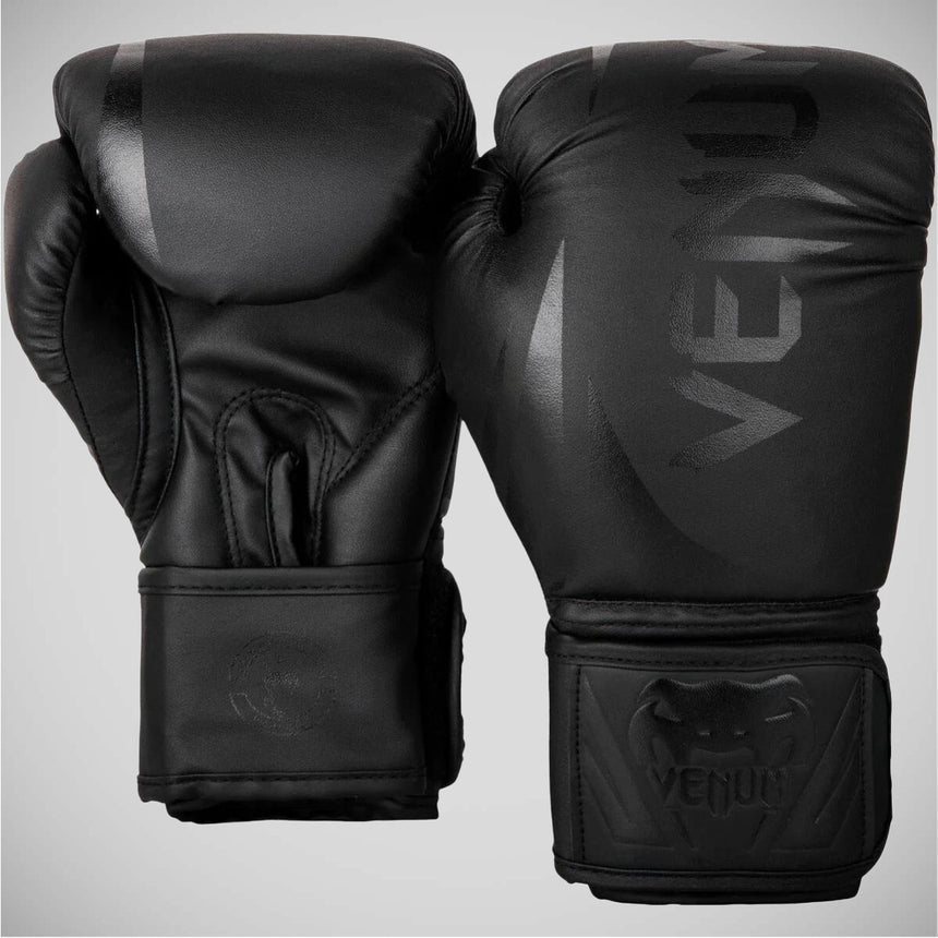 Black/Black Venum Challenger 2.0 Kids Boxing Gloves    at Bytomic Trade and Wholesale