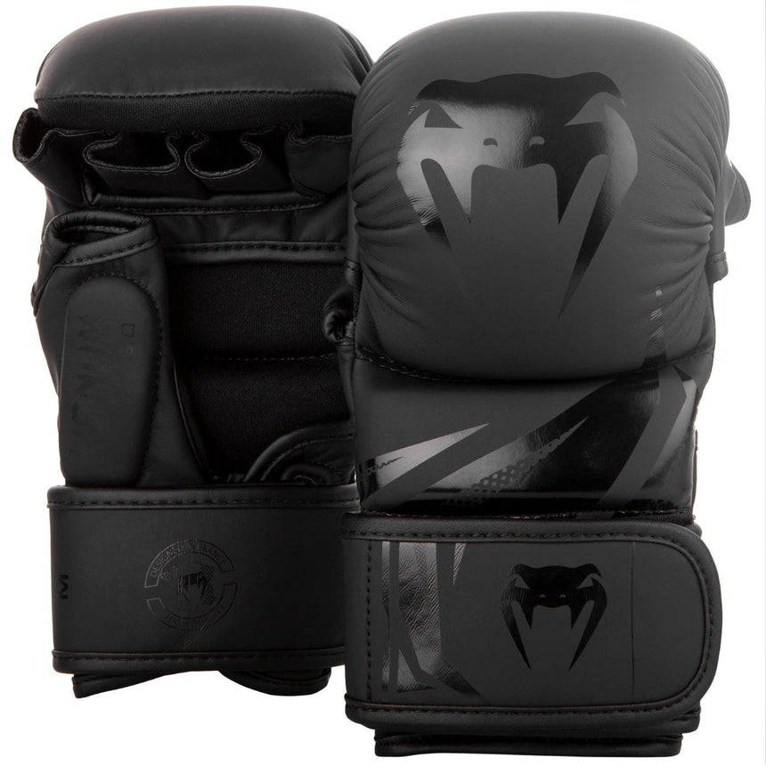 Black/Black Venum Challenger 3.0 MMA Sparring Gloves    at Bytomic Trade and Wholesale