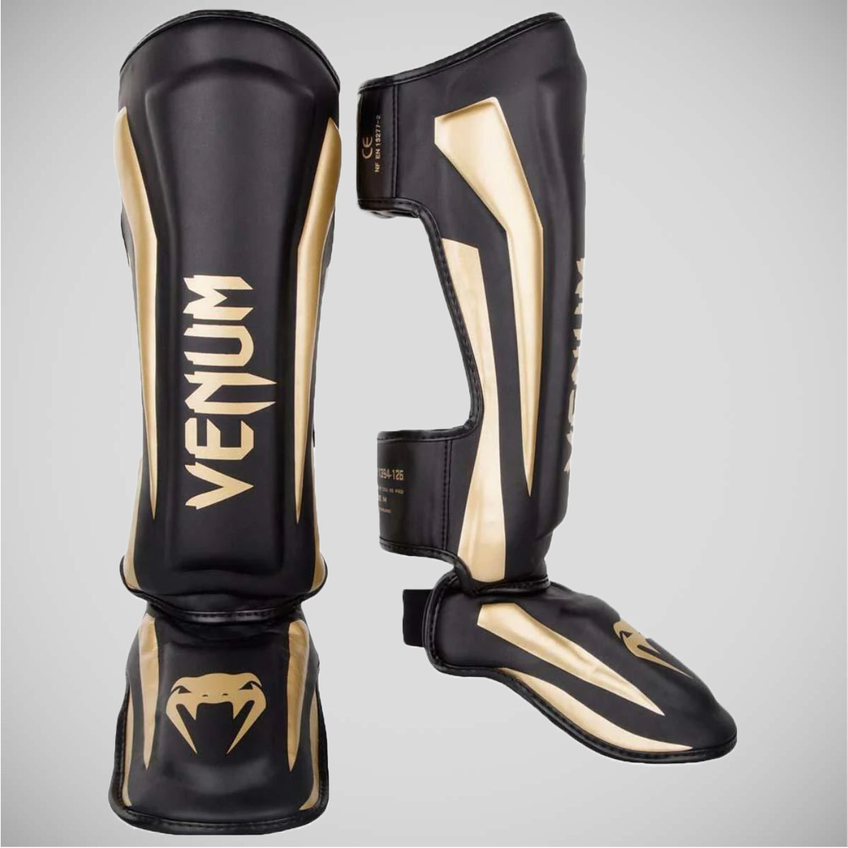 Black Venum Elite Stand Up Shin Guards    at Bytomic Trade and Wholesale