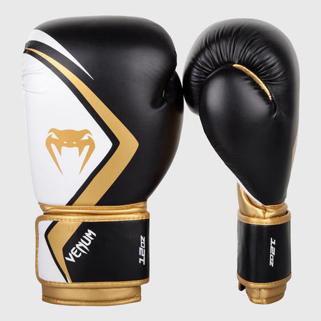 Black/White/Gold Venum Contender 2.0 Boxing Gloves    at Bytomic Trade and Wholesale