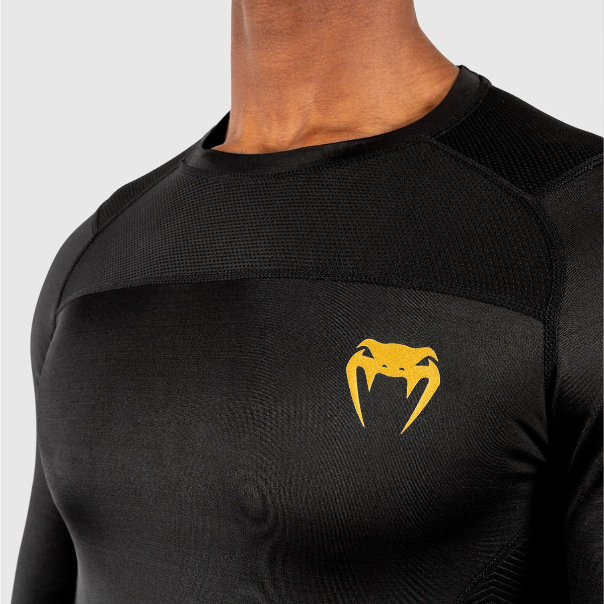 Black/Gold Venum G-Fit Long Sleeve Rash Guard    at Bytomic Trade and Wholesale