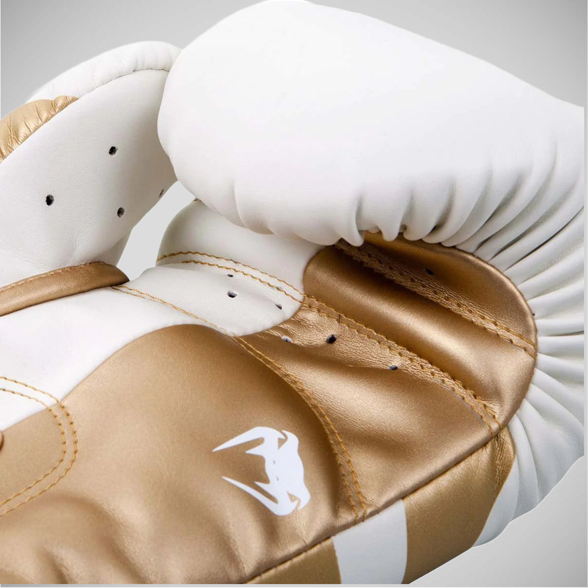 White/Gold Venum Elite Boxing Gloves    at Bytomic Trade and Wholesale