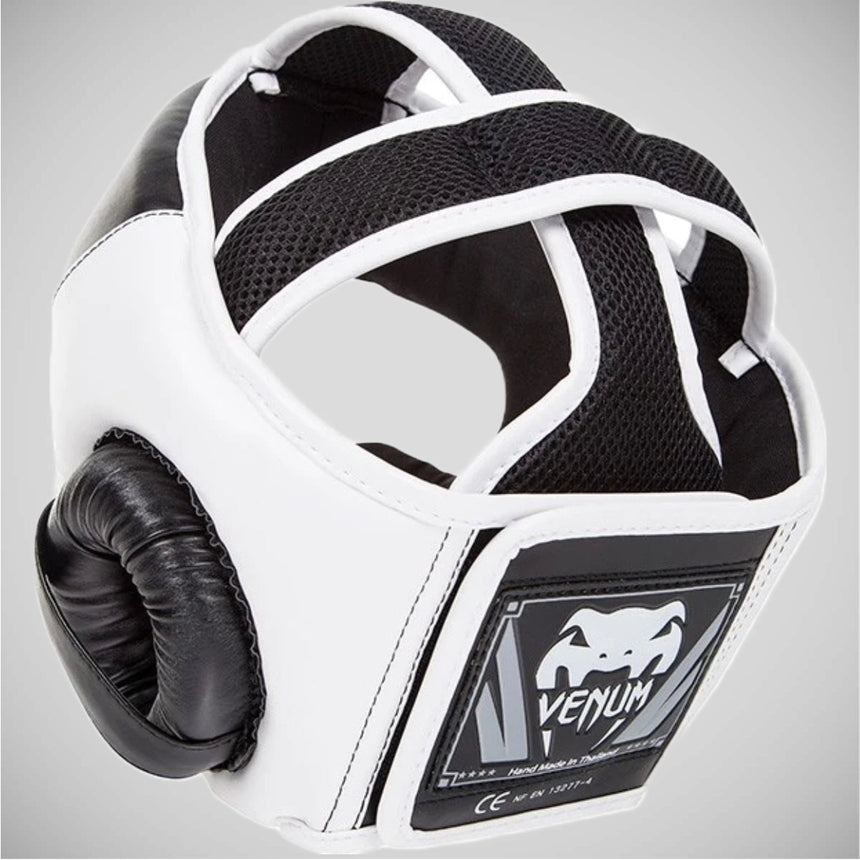 Black/White Venum Challenger v2 Hook & Loop Head Guard    at Bytomic Trade and Wholesale