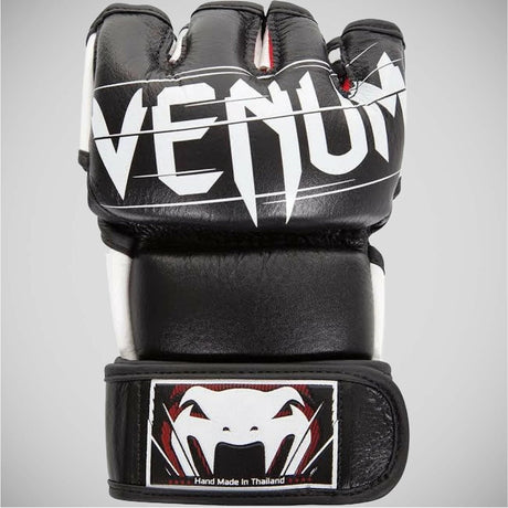 Black/White Venum Undisputed 2.0 MMA Gloves