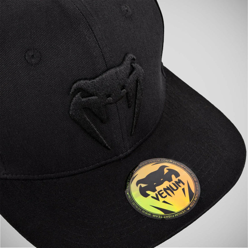 Black/Black Venum Classic Snapback Cap    at Bytomic Trade and Wholesale