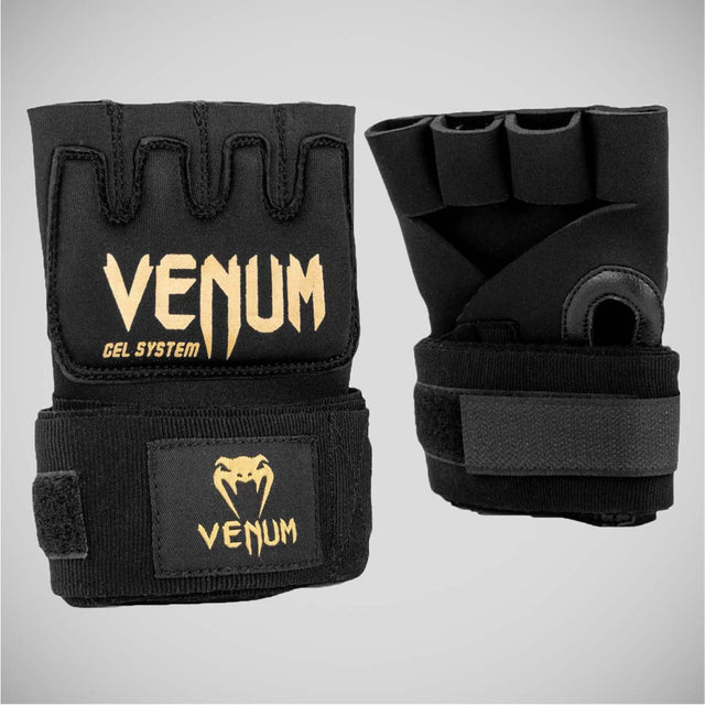 Black/Gold Venum Kontact Gel Wrap Gloves    at Bytomic Trade and Wholesale