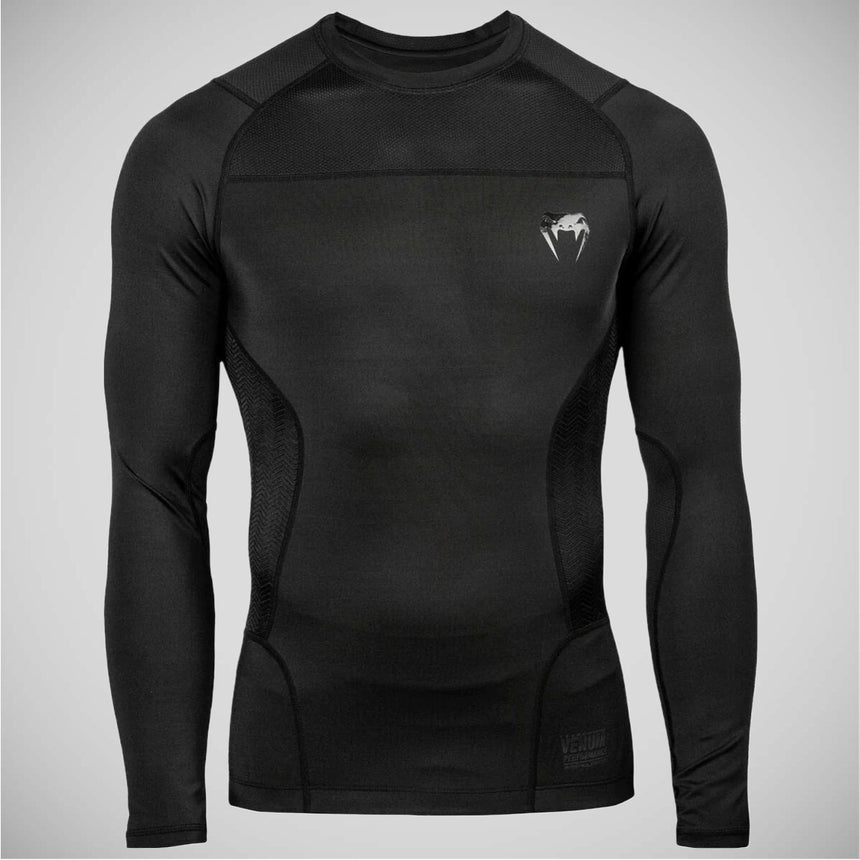 Black Venum G-Fit Long Sleeved Rash Guard    at Bytomic Trade and Wholesale